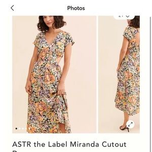 ASTR Miranda cut out dress